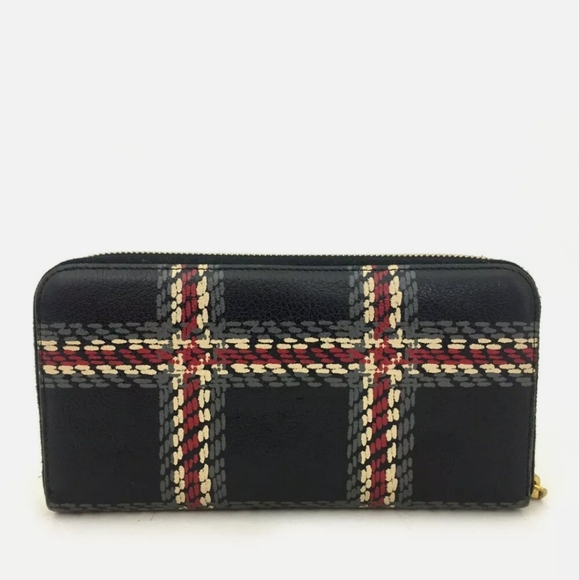 AUTHENTIC MIU MIU BLACK LEATHER ZIPPY LONG WALLET 61322 - Picture 5 of 12